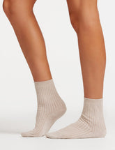Fine Cable Crew Sock